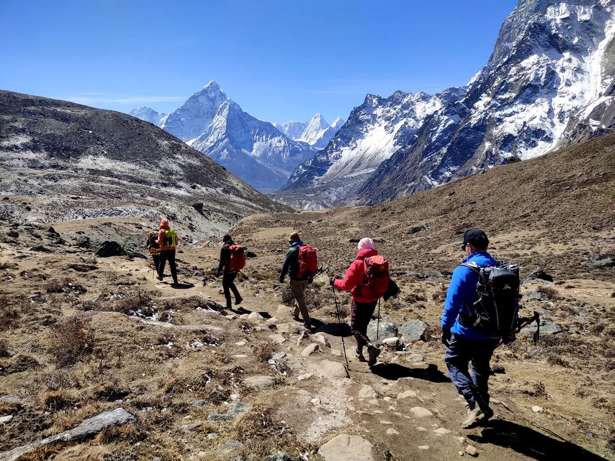 Trail to Lobuche from Dzongla